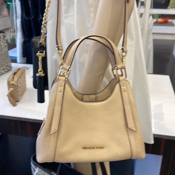 Michael Kors Women's Arlo Small Pebbled Leather Crossbody Bag
NWT Buff - Picture 9 of 16